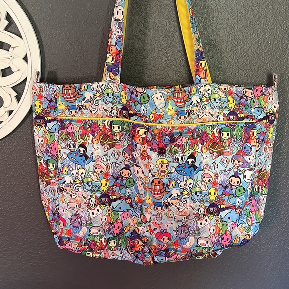 Tokidoki jujube superbe bag in hard to find sea amo print yellow original - Picture 2 of 9